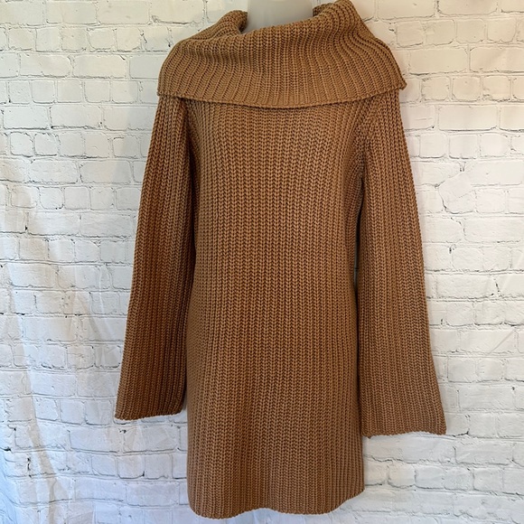 BB Dakota Dresses & Skirts - BB Dakota Couldn’t Be Sweater camel sweater dress